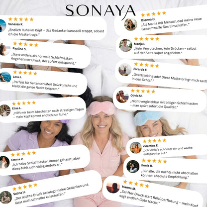 Sonaya Einschlafmaske mit sanftem Gewicht